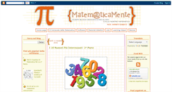 Desktop Screenshot of lanostra-matematica.org
